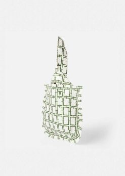 TARA JARMON Sac Soledad Ecru Avec Design Graphique Vert Online