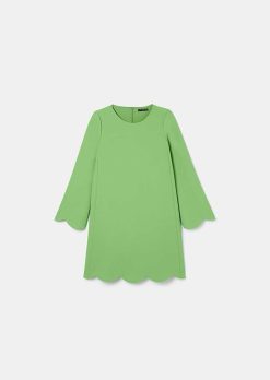 TARA JARMON Robe En Crepe Verte Ruoda Best