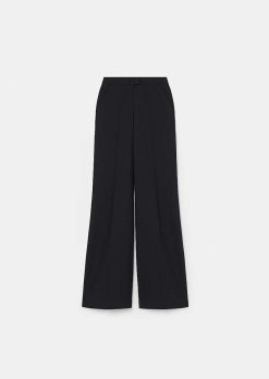 TARA JARMON Pantalon En Laine Froide Noir Primavera Wholesale