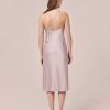 TARA JARMON Robe Fluide En Satin Violet Reane Wholesale