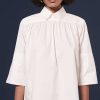 TARA JARMON Haut En Popeline Blanc Trinity Hot