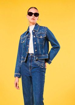 TARA JARMON Veste En Jean Bleu Vicky Best