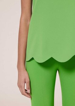 TARA JARMON Haut En Crepe Vert Tabo Online