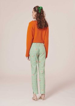 TARA JARMON Pantalon Vichy Vert Pablo Online