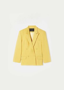 TARA JARMON Veste De Costume Jaune Victoria Wholesale